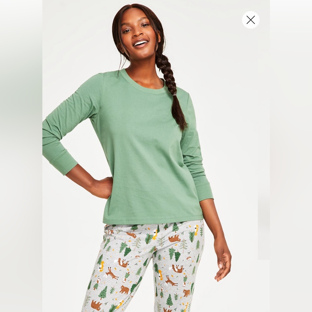 Women's Mix It Forest Pajamas Set - NWT Large - Picture 2 of 6